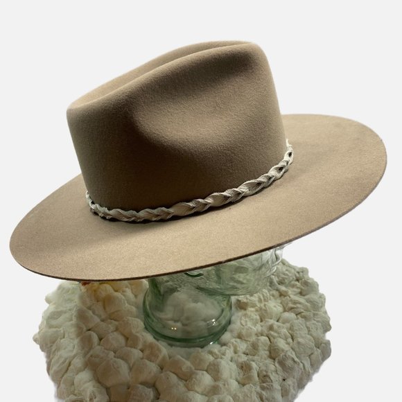 Jamie Slye Tan Finn Stiff Brim Hat Medium New with Tags main image 10